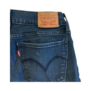 Levi’s 710 Super Skinny Jeans Women’s Size 2P Dark Wash Mid Rise Stretch Denim